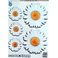 PREXIM Daisy Self-Adhesive Decorations 2× 14 × 14cm, 3× 8 × 8cm - Car Sticker