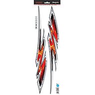 PREXIM Metal Flame Self-Adhesive Decorations - Car Sticker