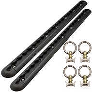 SEFIS ALU AirLine Anchor Rail 2 × 50cm Black + 4× Eyelet for Anchor Rail - Male - Grip Handle