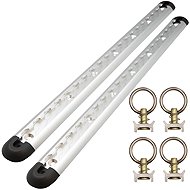 SEFIS ALU AirLine Anchor Rail 2 × 50cm Silver + 4× Anchor Rail Eyelet - Male - Grip Handle