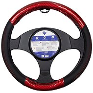CAPPA CU-1508006-N Steering Wheel Cover, Black/Red - Steering Wheel Cover