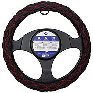 CAPPA FZ0168-N Steering Wheel Cover Black/Red - Steering Wheel Cover
