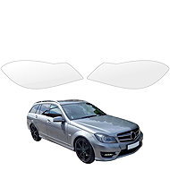 smartSPOT protective clear headlight film for Mercedes Benz C Class S204 Estate (2011–2014) - Car Paint Protection Film