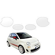 smartSPOT Clear Protective Film for Headlights for Abarth 500 (2016–2023) - Car Paint Protection Film