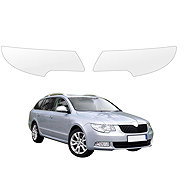 smartSPOT clear protective headlight film for Skoda Superb 2 saloon 4-door (2008–2013) - Car Paint Protection Film