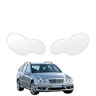 smartSPOT protective clear headlight film for Mercedes Benz C Class S203 Estate (2001–2007) - Car Paint Protection Film