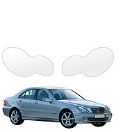 smartSPOT clear protective film for headlights for Mercedes Benz C Class W203 Sedan (2000–2007) - Car Paint Protection Film