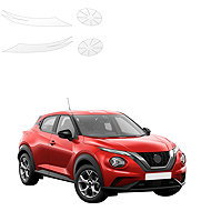 smartSPOT clear protective film for front headlights for Nissan Juke Facelift (2024–2026) - Car Paint Protection Film