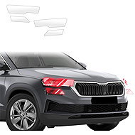 smartSPOT protective clear headlight film for Skoda Karoq (2022–2026) - Car Paint Protection Film