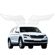 smartSPOT protective clear film for front headlights for Skoda Kodiaq (2016–2021) - Car Paint Protection Film