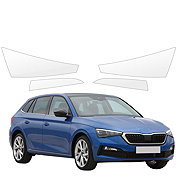 smartSPOT protective clear headlight film for Skoda Scala (2019–2023) - Car Paint Protection Film