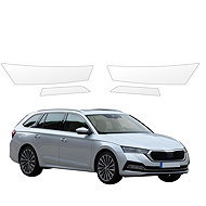 smartSPOT protective clear film for front headlights for Skoda Octavia IV Kombi (2019-2024) - Car Paint Protection Film