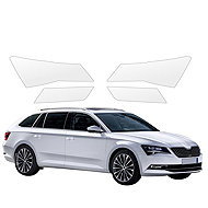 smartSPOT protective clear film for front headlights for Skoda Superb III Combi (2016–2019) - Car Paint Protection Film