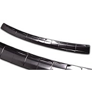 AVISA Stainless Steel Rear Bumper Sill Protector, Škoda Octavia IV, 2020, Combi, Brushed Black - Boot Edge Protector
