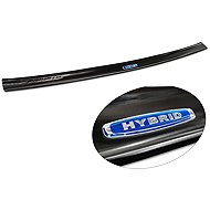 AVISA Stainless Steel Rear Bumper Sill Protector for Toyota Highlander IV, 2019 onwards, Brushed Bla - Boot Edge Protector