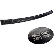 AVISA Stainless Steel Rear Bumper Protector for MG 5 EV, 2022, Brushed Black - Boot Edge Protector