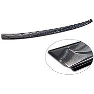 AVISA Stainless Steel Rear Bumper Protector for BMW X4 II, G02, 2021, Facelift, M-Paket, Brushed Bla - Boot Edge Protector