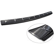 AVISA Stainless Steel Rear Bumper Sill Plate for Škoda Kamiq, 2023, Facelift, Brushed Black - Boot Edge Protector