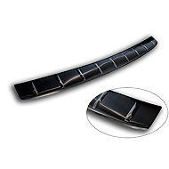 AVISA Stainless Steel Rear Bumper Protector for Mitsubishi Outlander IV, 2024, Brushed Black - Boot Edge Protector