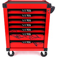 Sixtol Mechanic Trolley Kevin Red, 7 Drawers - Tool trolley