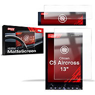 GRIZZ matte screen protector for Citroën C5 Aircross, 2025, Display 13" (set of 2) - Car Screen Protector