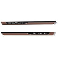 Škoda Auto decorative 3D sill foils Scala - Car Door Sill Protectors