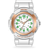 KEETEC Bluetooth tracker watch-style white - Bluetooth Chip Tracker