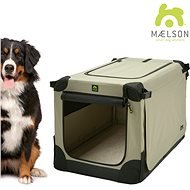 Maelson Crate Soft Kennel XXXL 120×77×86 cm black/beige - Dog Carriers