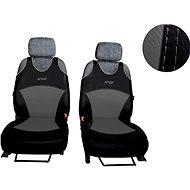 SIXTOL Active Sport leather, set for two seats, grey - Car Seat Covers