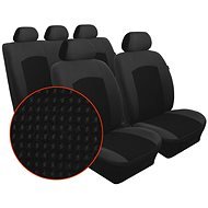 SIXTOL RENAULT MASTER IV, split double backrest and seat, since 2010 onward, Dynamic velour black - Car Seat Covers