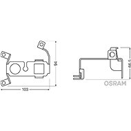 OSRAM holder for LED FOG / DRL101 - VW - Auxiliary lights holder