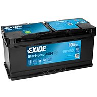 EXIDE START-STOP AGM 105Ah, 12V, EK1050 - Car Battery