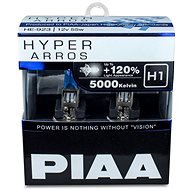 PIAA Hyper Arros 5000K H1 + 120 % jasne biele svetlo s teplotou 5000K, 2 ks - Autožiarovka