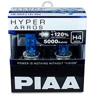 PIAA Hyper Arros 5000K H4 + 120%. Bright White Light at a Temperature of 5000K, 2pcs - Car Bulb