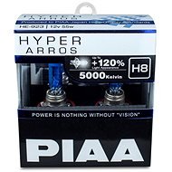 PIAA Hyper Arros 5000K H8 + 120% ragyogó fehér fény, 5000K színhőmérséklet, 2 db - Autóizzó