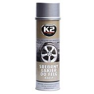K2 SILVER LACQUER FOR RALLY WHEELS 500ml - silver lacquer for wheels - Spray Paint
