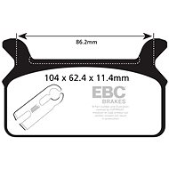 EBC Brake pads FA201 - Motorbike Brake Pads