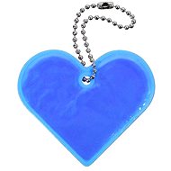 Pendant reflective HEART - blue - Charm