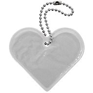 Pendant reflective HEART - silver - Charm