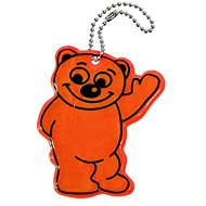 Pendant reflective BEAR - orange - Charm