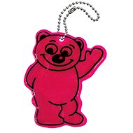 Pendant reflective BEAR - purple - Charm