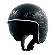 Yohe 859-91B, Black, Silver Size M - Motorbike Helmet