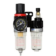 GEKO Pressure Regulator with Filter and Manometer and Prim. Oil, Max. Pressure 9 Bar - Pressure Meter