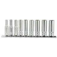 GEKO Sockets extended, set of 9, 5-13mm 1/4" - Socket Wrench Set