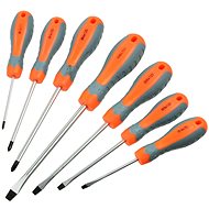 GEKO Screwdrivers, Set of 7 pcs, 4x Flat, 3x Cross - Screwdriver