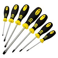 GEKO Screwdrivers, Set of 7 pcs, 3x Cross and 4x Flat, CrV - Screwdriver