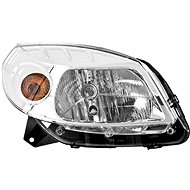 ACI DACIA Sandero 08- front light H4 (cable operated+mechanisus) chrome P - Front Headlight