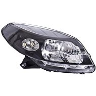 ACI DACIA Sandero 08- Front light H4 (cable operated+mechanism) black (Stepway model) P - Front Headlight