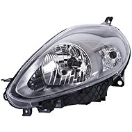 ACI FIAT PUNTO EVO 09- front light H4 with daytime running light (electric + motor) black L - Front Headlight