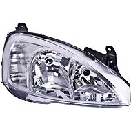 ACI OPEL CORSA 00- -9/02 front light H7+H7 with opaque flasher (electrically operated + motor) model - Front Headlight
